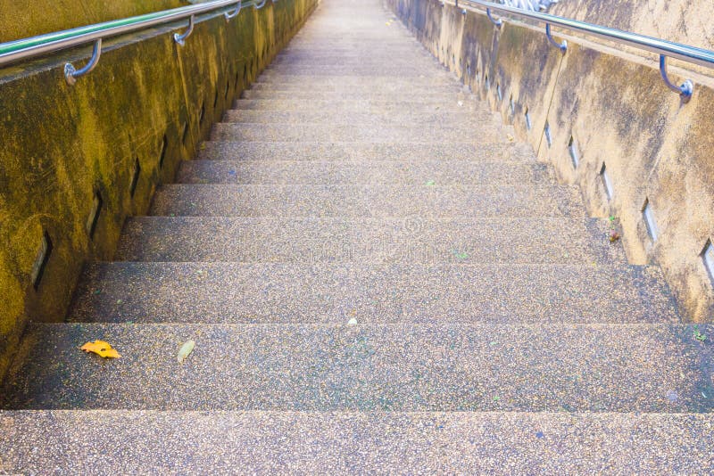 Stairs Stone Walkway Ancient Down Mountain in Temple Stock Photo