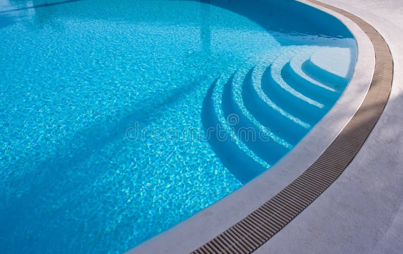 Stairs swimming pool stock images