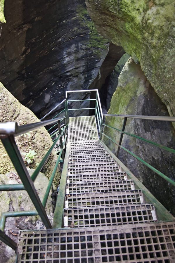 Stairs to a cave stock photo. Image of bushwalking, stairs 18074742