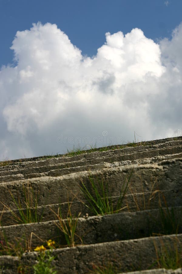 Stairs to clouds