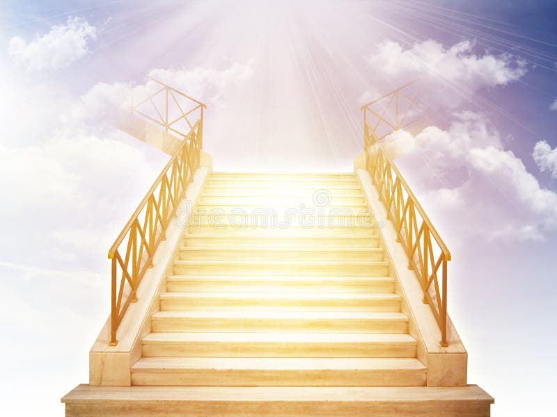 Stairs In Sky Stock Photo - Download Image Now - Heaven, Sky