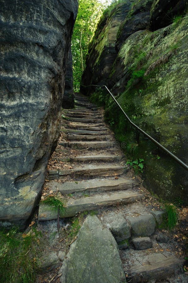 Stairs On The Trail Stock Photo Image Of Rural Stairway 77245270