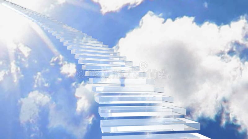 StairWay To Heaven Motion Background, Stock Video