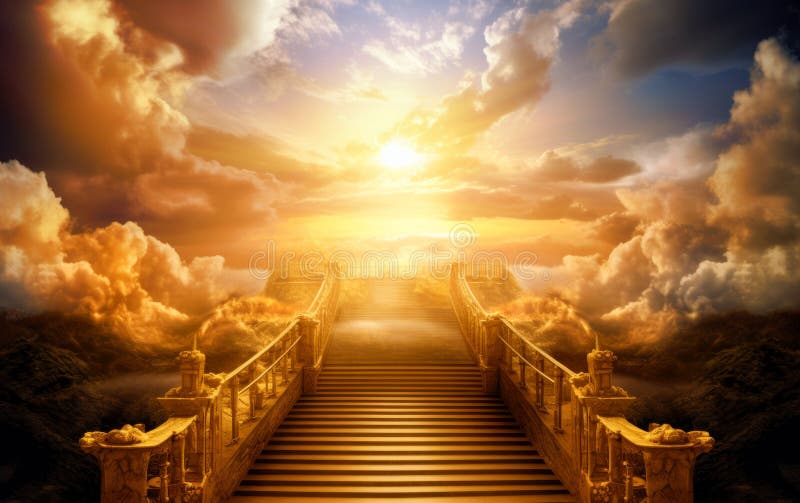 Stairway to Heaven Angel Wings Backdrop Church Christian