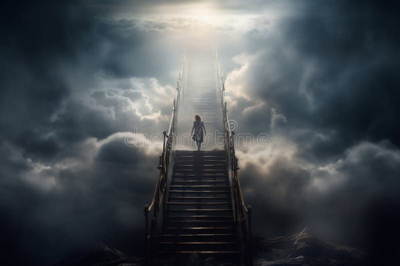 stairs heaven paradise cloud dream freedom liberty business