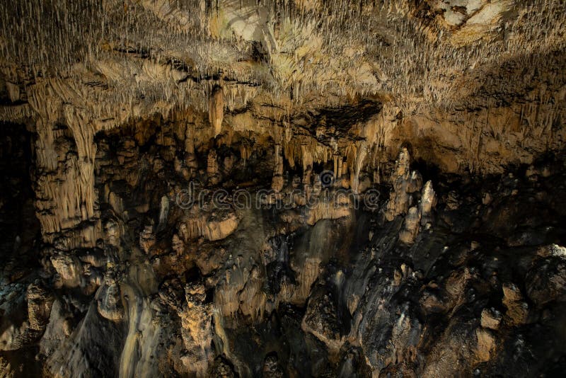 Stalactite cave in Rudine, island of Krk, Croatia, Europe. Stalactite cave in Rudine, island of Krk, Croatia, Europe