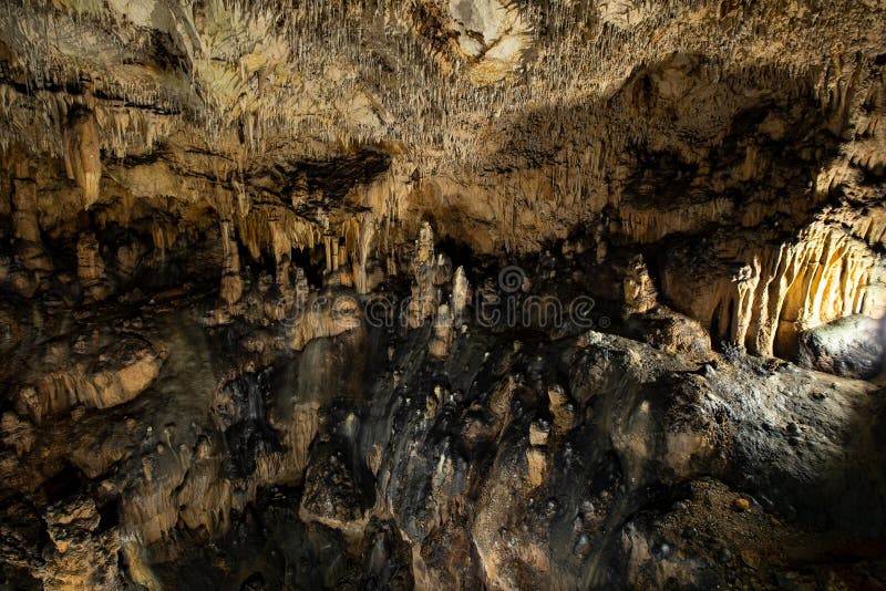 Stalactite cave in Rudine, Krk, Croatia. Stalactite cave in Rudine, island of Krk, Croatia, Europe