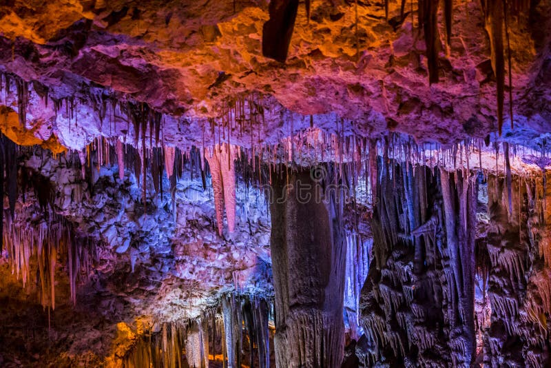 Stalactites stalagmites cave royalty free stock photo