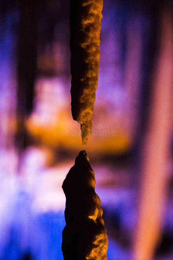Stalactites stalagmites cave royalty free stock images