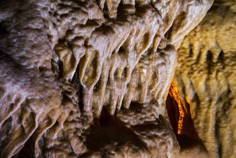 Stalactites stalagmites cave stock image