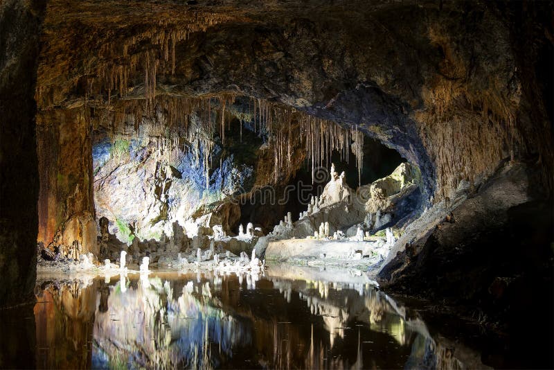 Underground Cave, Saalfeld Fairy Grottoes, Germany stock images Underground Cave, Saalfeld Fairy Grottoes, Germany stock images
