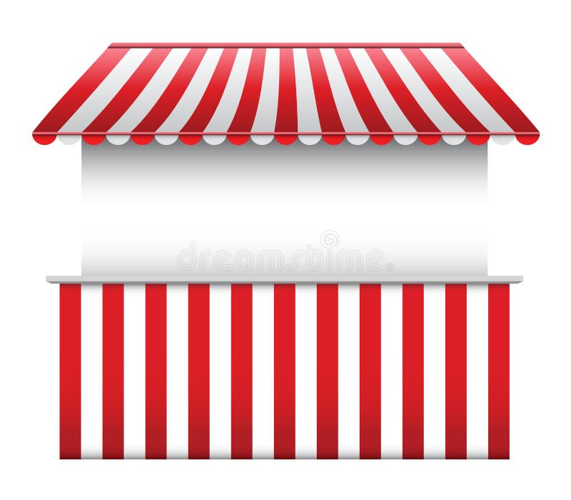 Stall with Striped Awning