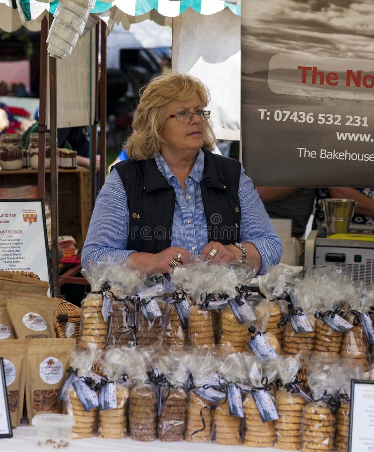Stalla dell'alimento a Cramlington, Northumberland immagine stock Stalla dell'alimento a Cramlington, Northumberland immagine stock