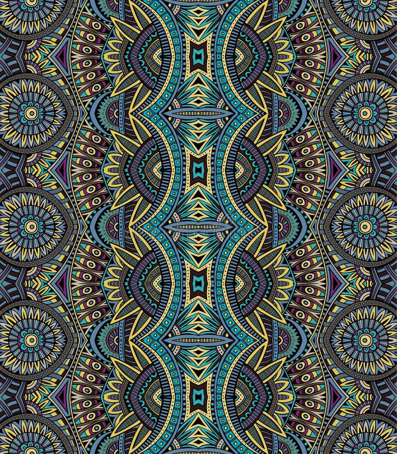 Stam- etnisk bseamless modell för abstrakt vektor stock illustrationer Stam- etnisk bseamless modell för abstrakt vektor stock illustrationer