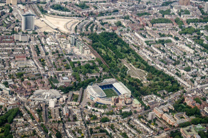 Pitch Level View of Stamford Bridge Stad, Stock Video