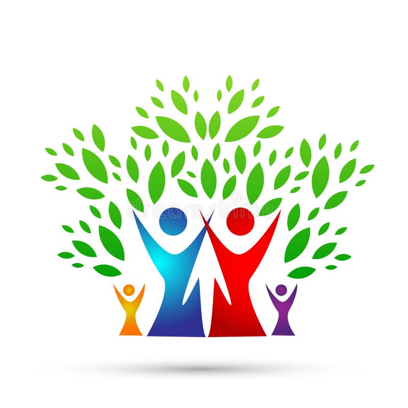 Stammbaumlogo, Familie, Elternteil, Kinder, grüne Liebe, Parenting, Sorgfalt, Symbolikonen-Designvektor auf weißem Hintergrund lizenzfreie abbildung Stammbaumlogo, Familie, Elternteil, Kinder, grüne Liebe, Parenting, Sorgfalt, Symbolikonen-Designvektor auf weißem Hintergrund lizenzfreie abbildung