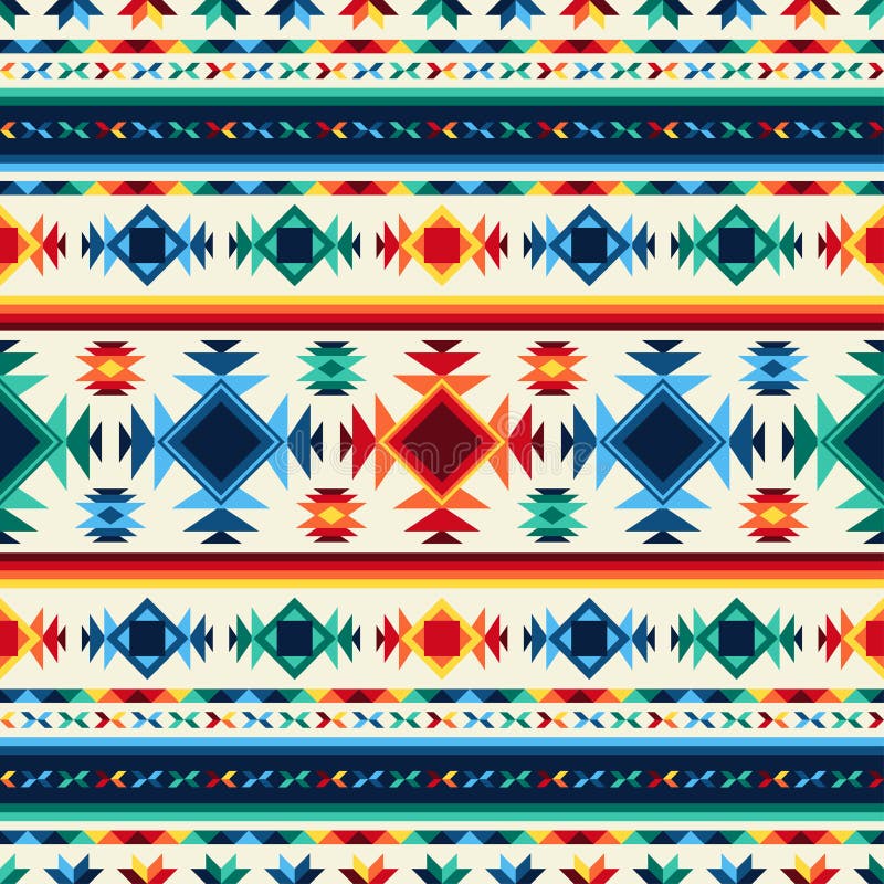 Stammen abstract naadloos patroon geometrisch aztec