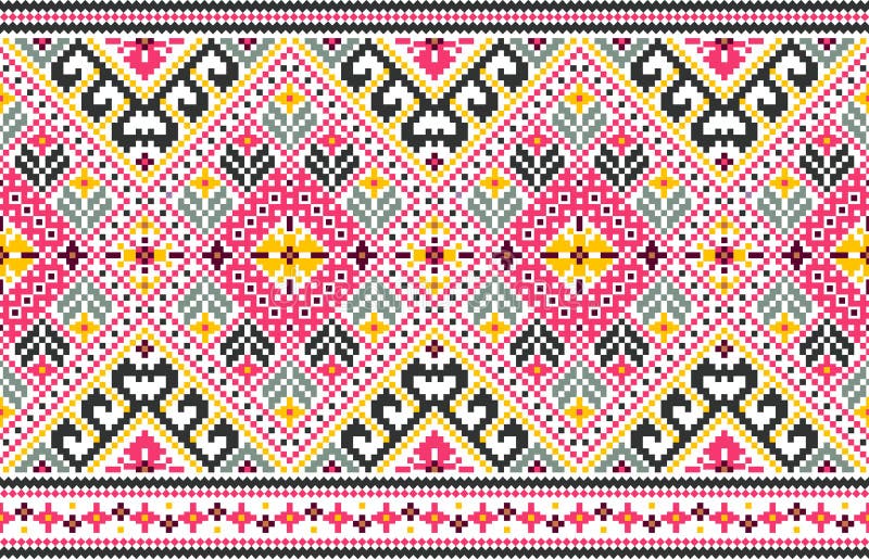 Stammen naadloos patroon, etnische stijl vectorillustratie royalty-vrije illustratie Stammen naadloos patroon, etnische stijl vectorillustratie royalty-vrije illustratie