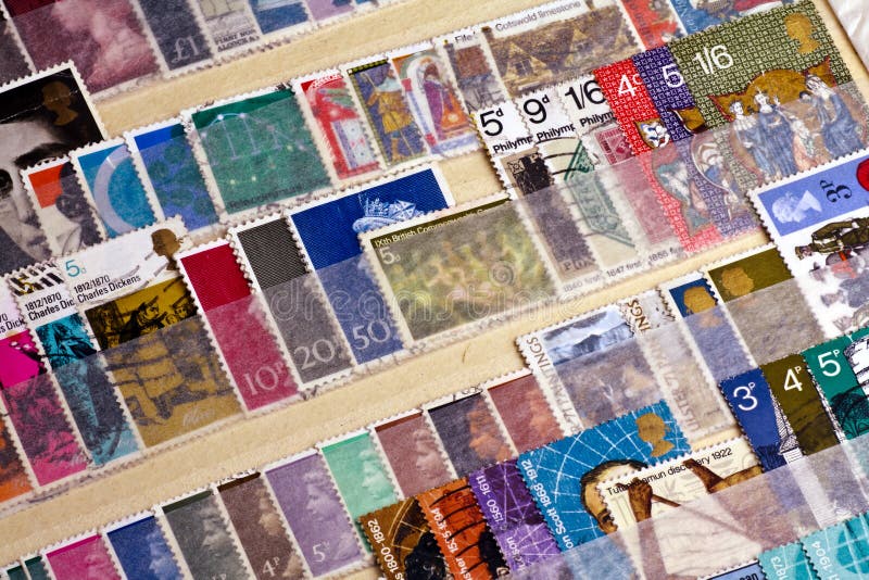 Old English stamp series collection. Old English stamp series collection