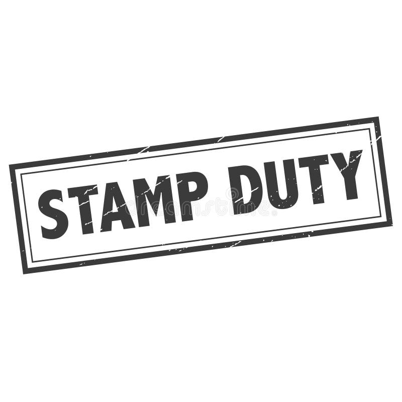 STAMP DUTY black stock vector. Illustration of abstract 211905476