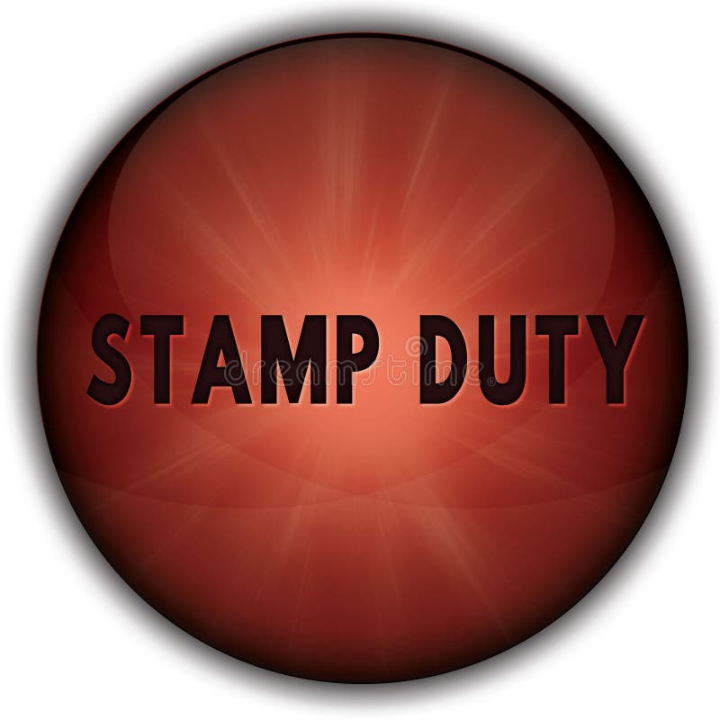 Stamp Duty Red Button Badge Stock Illustrations 41 Stamp Duty Red