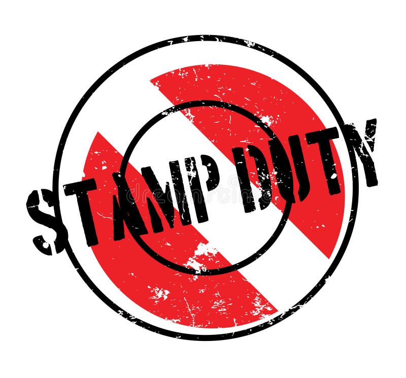 Stamp Duty rubber stamp stock vector. Illustration of agreement - 103056546