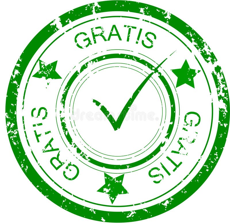 Gratis sign or stamp Royalty Free Vector Image