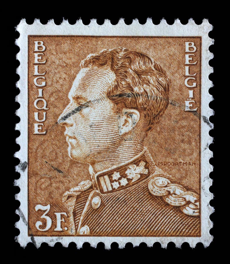 Stamp Printed in the Belgium Shows King Baudouin, Belgian King