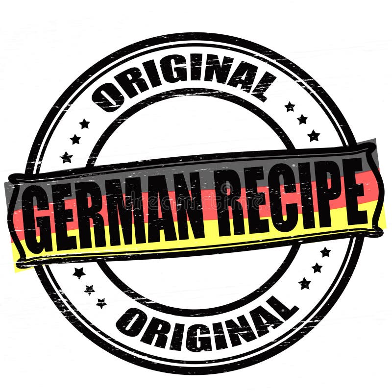German recipe stock illustration. Illustration of rubber - 109935253