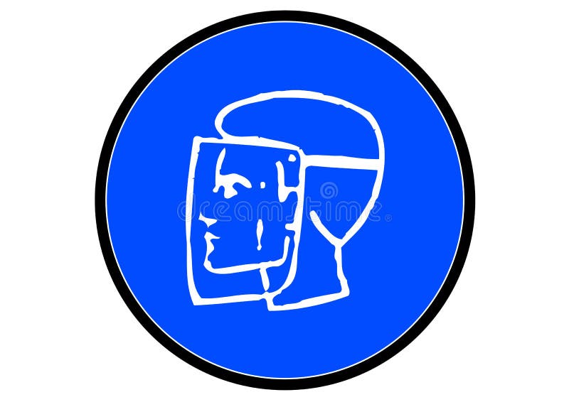 Circle Job Protection Icons Symbols Stock Illustration Illustration