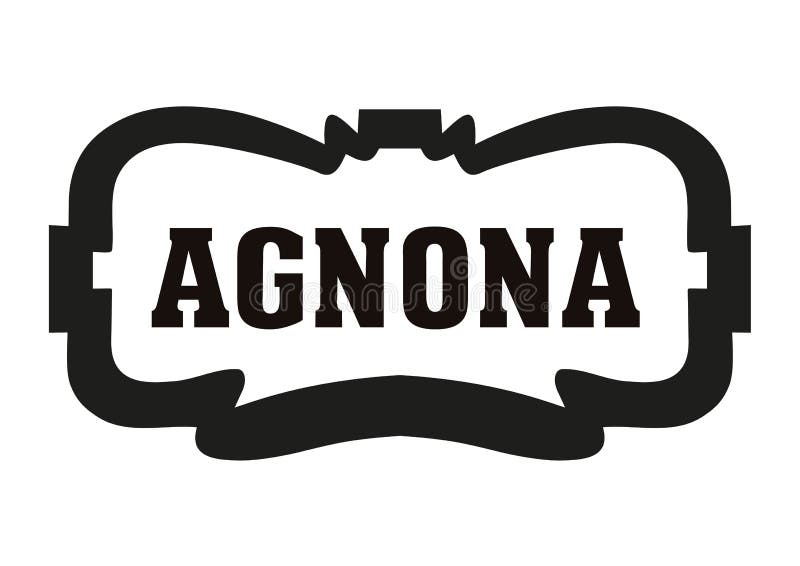 Agnona Logo stock illustration. Illustration of fashion - 218525541