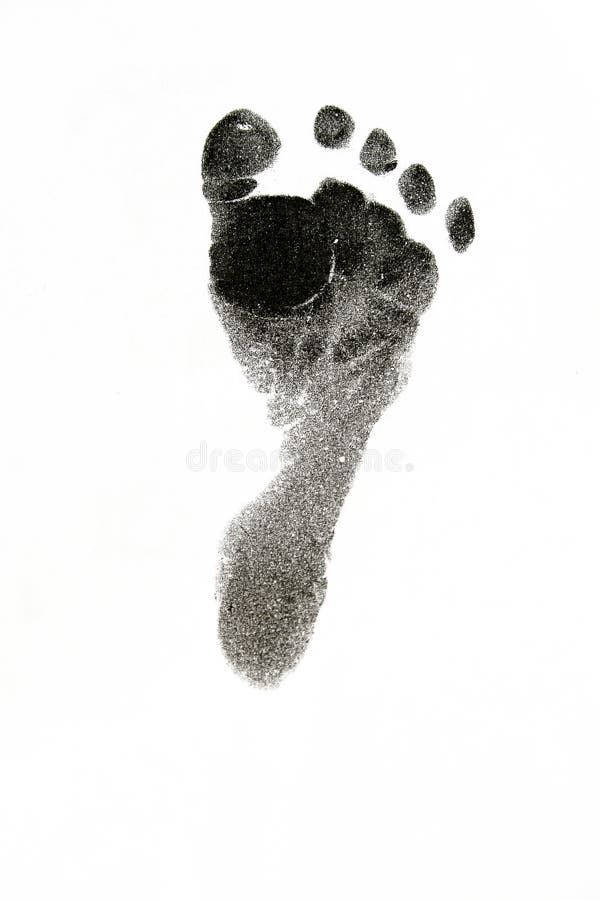 Stampa del piede del bambino