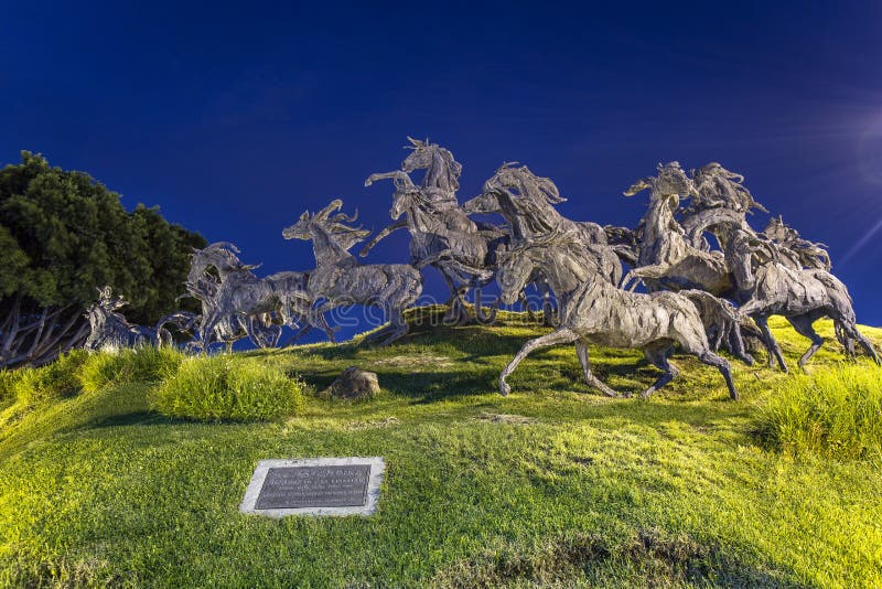Stampede monument stock photos