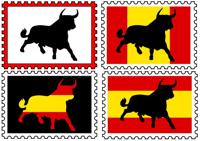 Stamps with toros