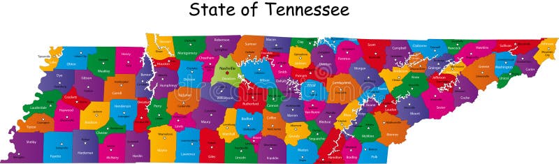 Stan Tennessee royalty ilustracja Stan Tennessee royalty ilustracja