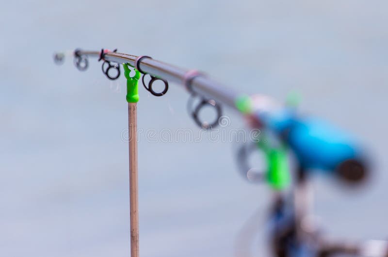 Stand for Fishing Rods on the Beach Stock Image Image of tackle