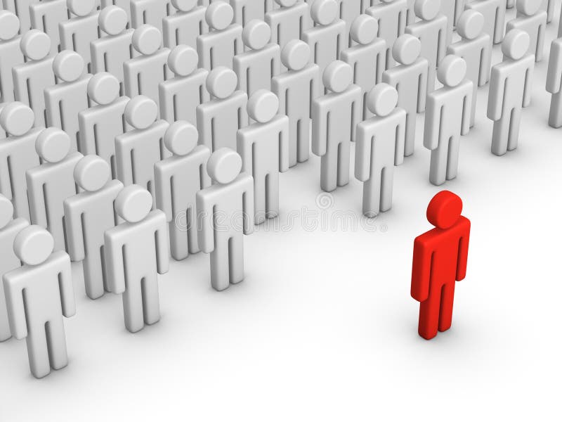 Stand out royalty free illustration