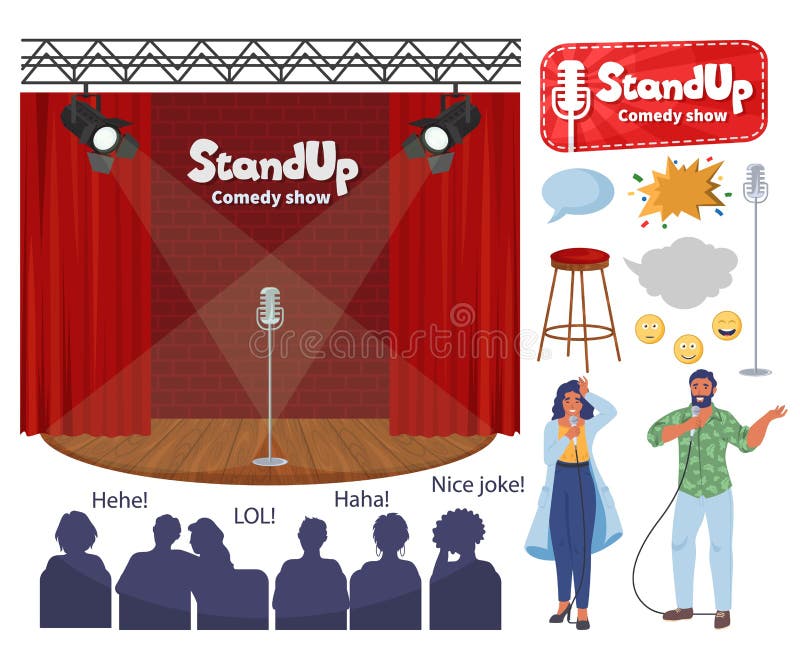 Female Stand Up Comedian Stock Illustrations – 69 Female Stand Up Comedian  Stock Illustrations, Vectors & Clipart - Dreamstime