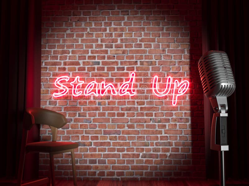 Standup comedy stage stock image. Image of podium, spot 67866739