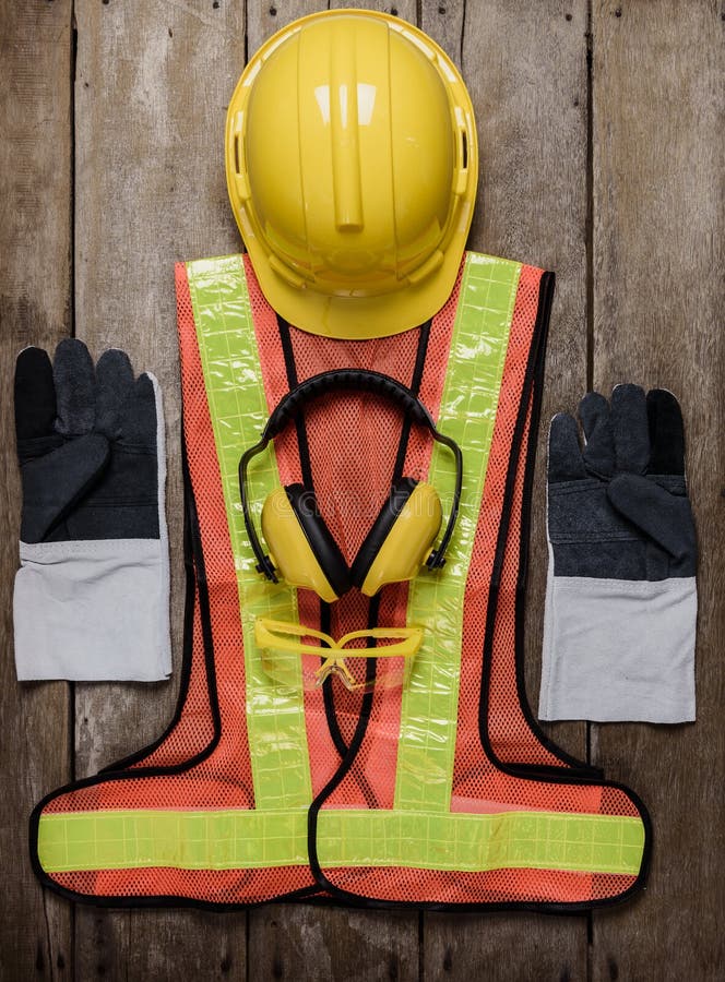 Standard Construction Safety Equipment Stock Photo Image of helmet, protection 70346756