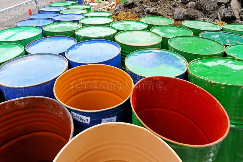 Standard oil barrels stock image. Image of barrels, metal 19777317