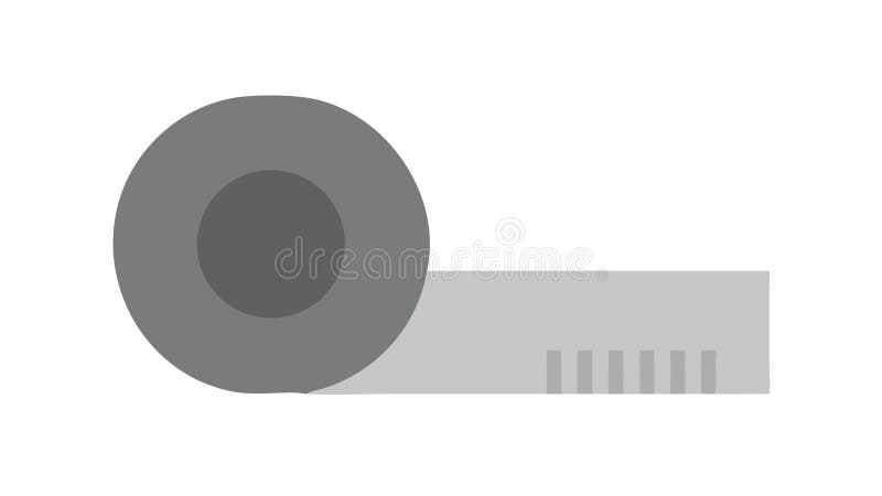 A simple vector illustration of a standard roll of adhesive tape. This versatile icon is perfect for office supplies, DIY projects, packaging solutions, or repair services. It represents utility, bonding, and practical solutions, making it ideal for various household and professional applications, vector design Generative AI. Packaging tape logo vectors
