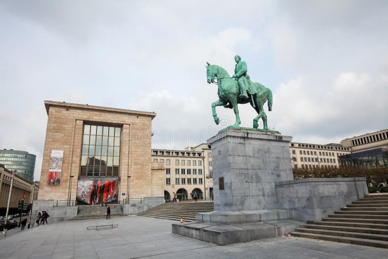 Brussel Standbeeld Van Tellingen Egmont En Hoorne Stock Foto Image of architecturaal