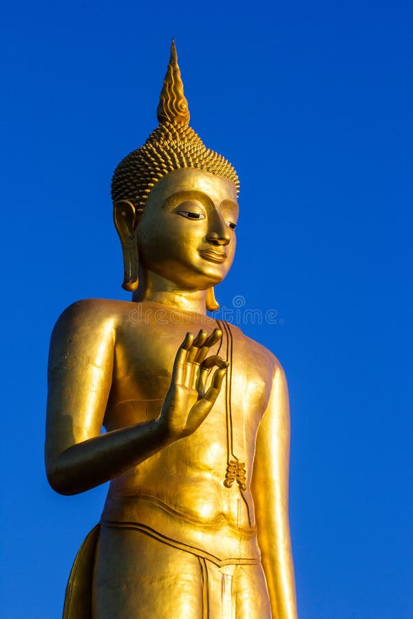 Standbeeld van tribune het Gouden Boedha in Thailand
