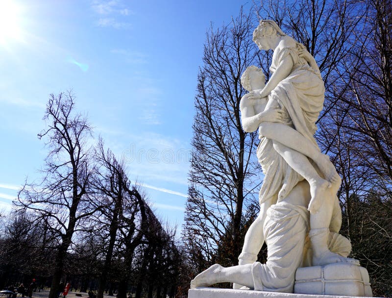 Verliefde standbeelden royalty-vrije stock foto's