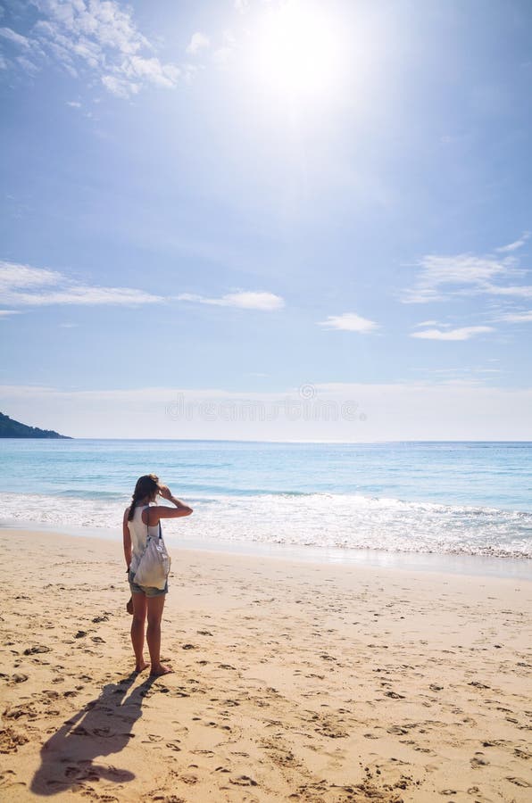 Standing On Beach Stock Photo Image Of Beautiful Person 29563552