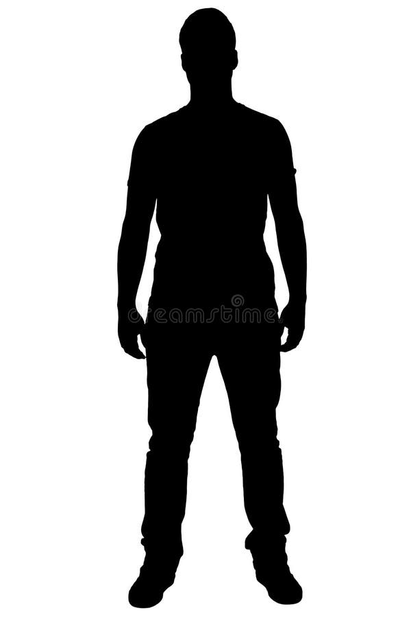 boy standing silhouette