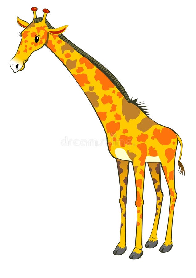 Standing giraffe