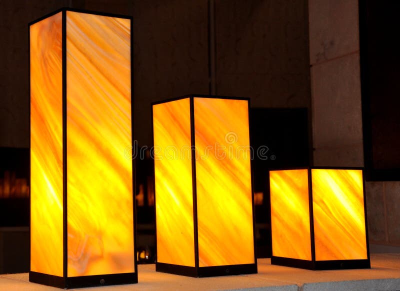 Standing lamps royalty free stock image