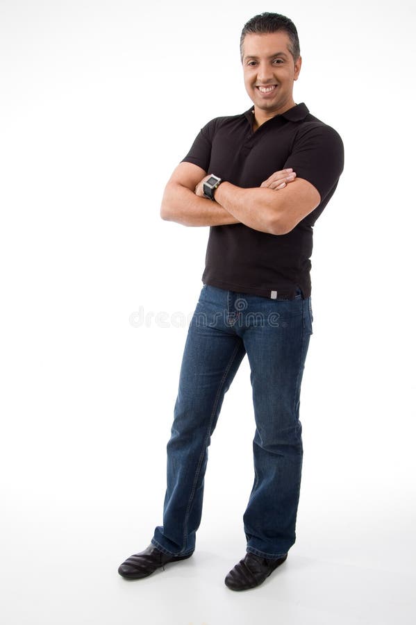 Standing man with crossed arms